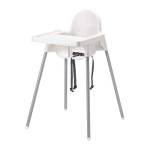 Ikea - Seggiolone AntiLOP con vassoio, colore: Bianco