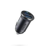 Anker Caricabatteria Auto Mini 24 W 4.8 A Doppia USB Metallo, Adattatore Auto PowerDrive 2 Alloy Flush Fit LED Blu, per iPhone XR/XS/X/8/7/6, iPad PRO/Air 2/Mini, Samsung Galaxy, Huawei, Xiaomi