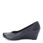 Clarks Flores Tulipano, Pompa a Cuneo Donna, Pelle Nera, 41 EU Larga