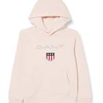 GANT GANT SHIELD HOODIE, Felpa con cappuccio Bambini e ragazzi, Argento ( SILVER PEONY ), 122