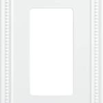 Franklin Brass w35060-pw-c classico in rilievo Single Decorator Wall Plate/switch Plate/cover, bianco, bianco, W35060-PW-C