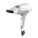 Braun Satin Hair 5 Powerperfection BRHD580E Asciugacapelli 2500W, Funzione Ionica Anti-crespo, 3 Temperature / 2 Velocità, Egonomico, Concentratore, Bianco