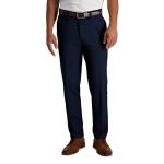 Haggar Cool 18 PRO Slim Fit Premium Flex-Pantaloni Anteriori Piatti, Blu Navy Scuro, 38W x 32L Uomo