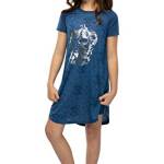 INTIMO Harry Potter Girls' Foil Print Hogwarts Houses Short Sleeve Raglan Nightgown - Ravenclaw (16)