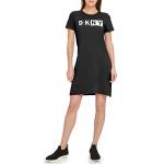 DKNY Vestito Sportivo da Donna con Logo Abito Casual, Nero, M