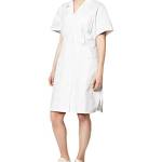 Dickies Women's Button Front Dress, White, X-Small