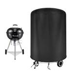 Raweao Copertura BBQ per Weber 57cm, Copertura Barbecue Weber 57cm, Telo Copri Barbecue Weber Esterno, Oxford 500D Impermeabile Rotondo Copri Barbecue Weber Custodia(Φ71x68cm)