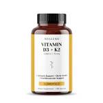 Vitamina D3 K2 (MK7) Naturale Nullure | 2000 UI | Formulazione giornaliera di facile assimilazione | Sistema Immunitario · Cardiovascolare · Ossa · Denti · Muscoli |180 capsule (6 mesi)