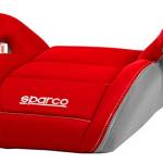 Sparco SPC3002RS3CM Seggiolino di Rialzo per Bambini, Rosso/Grigio, 3 cm