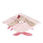 Nattou Pupazzetto fazzoletto Nina Il Coniglietto, Compagno dalla nascita, 27 x 27 cm, Beige/Rosa, 987165