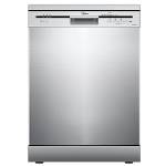 Midea MFD60S121X-IT Lavastoviglie Libera Installazione con 12 coperti, 6 Programmi, Partenza Ritardata, Funzione di Mezzo Carico, 60 cm - Inox