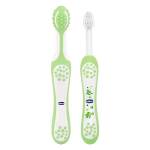 Chicco Set Impariamo Insieme, Con Spazzolino Massaggiatore e Spazzolino Da Denti, Per Aiutare i Bambini Con L'Igiene Orale, Oral Care, Verde, 4 Mesi+