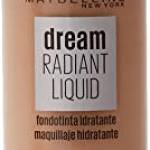 Maybelline New York Fondotinta Dream Radiant Liquid, Fondotinta liquida, 45 Light Honey, 30 ml