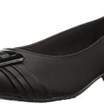 Soft Style by Hush Puppies Women's Pleats Be with You Dress Pump, Black/Patent, 8 W US