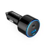 Anker Caricatore USB C per auto PowerDrive Speed+ 2 Type C per auto, 49 W Power Delivery compatibile con MacBook Pro/Air 2018, iPad Pro 2018, iPhone 15, Galaxy S10/S9/S8