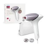 Philips Lumea IPL serie 8000 - Dispositivo di Epilazione a Luce Pulsata con Tecnologia SenseIQ, 2 Accessori per Viso e Corpo, Utilizzo con Filo (Modello BRI944/00)