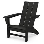 POLYWOOD AD420BL - Sedia moderna Adirondack, colore: Nero