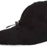 Muk Luks da donna micro ciniglia Slipper Bootie, nero (Black), Medium / 36.5-37 B(M) EU