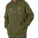 Under Armour Men's Rival Fleece Antler Hoodie , Marine Od Green (390)/Ua Forest All Season Camo , Medium