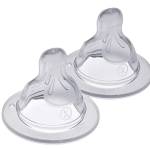 MAM Cross-Cut Teats, Suitable for 6+ Months, Bottle Teats with SkinSoft Silicone, Fits all MAM Baby Bottles, Baby Feeding Essentials, Pack of 2