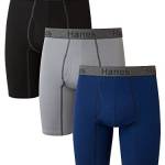 Hanes Men's 3-Pack Comfort Flex Fit Ultra Soft Long Leg Boxer Brief