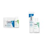 CeraVe Crema Idratante Viso e Corpo, per Pelle Secca, con Acido Ialuronico 340g + Travel Size Detergente Idratante 20ml & Crema Contorno Occhi Riparatrice per Borse e Occhiaie, 15ml + Detergente 20ml