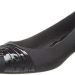 Easy Street Women's Tidal Dress Pump,Black Micro/Patent,6 WW US