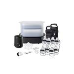 Tommee Tippee - Set completo per l'alimentazione del neonato con sterilizzatore e 8 bottiglie, colore: nero