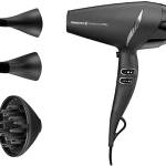 Remington Asciugacapelli Professionale 2200W -Tecnologia SupercarePro, Calore adatto per la salute dei capelli - con Ioni, 3 accessori per lo styling-funzionamento laterale potente, AC7250