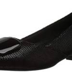 Trotters Delse, Scarpe décolleté Donna, Black Patent su, 38.5 EU Larga