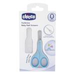 Chicco Forbicine Unghie per Neonati e Bambini, Forbicine in Acciaio Inox con Lame Ricurve e Punte Arrotondate, Cappuccio Protettivo, Impugnatura in Gomma Antiscivolo - Accessori Neonato 0+ Mesi