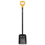 Fiskars Badile, Solid, Larghezza: 23.5 cm, Lunghezza: 127 cm, Pala in Acciaio/Plastica, Nero/Arancione, 1003457