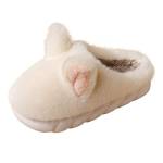 Pantofole da donna in feltro, da uomo, in cotone, in morbido memory foam, comode e comode, bianco, 41 EU