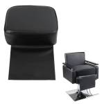 Nicoone Salone Booster Seat,Parrucchiere Barbiere Sedia Bambino Booster Sedile Cuscino Taglio Capelli Styling Beauty Spa Attrezzature (Nero)