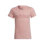 adidas G Lin T, T-Shirt Bambina, Glory Pink/Legacy Burgundy, 7-8A