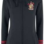 Harry Potter Gryffindor Donna Felpa Jogging Nero S 70% Cotone, 30% Poliestere Slim Fit