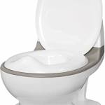 Nuby - My Real Potty - Vasino Educativo Con Suono - Toilette Facile Da Pulire Per Bambini A Partire Dai 18 Mesi, Bianco