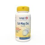 LongLife® Cal-Mag-Zinc | Integratore di calcio, magnesio e zinco, con vitamina D | Alta biodisponibilità | Salute delle ossa e del sistema nervoso | Vegetariano e senza glutine