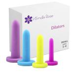 Intimate Rose Small Confezione da 4 Dilatatori in Silicone per Donne e Uomini, Taglie 1-4