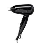 Braun Satin Hair 1 Style&Go BRHD130E Asciugacapelli 1200W, 2 Temperature, Ultra Leggero, Multivoltaggio, da Viaggio, Concentratore, Nero