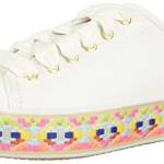 Keds Women's, Triple Kick Canvas Sneaker White Multi 6.5 M