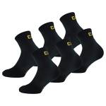 Caterpillar Quarter Socks 6 Paia Calzini da Lavoro Uomo, altezza sopra la caviglia, Rinforzate su Punta e Tallone, Cotone di ottima qualità (Nero, 43-46)