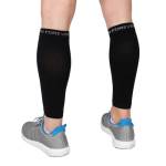 Calze a compressione per il sollievo del dolore al polpaccio e periostite, unisex, ideale per chi pratica la corsa, ciclismo e per le donne in gravidanza, donna Uomo, Black, S