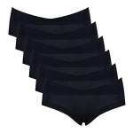 Intimate Portal Mutande Gravidanza in Cotone a Vita Bassa Mutandine Premaman e Post Parto Donna Slip Culotte Maternitá Pacco da 6 Nero XL