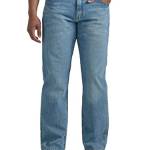 Wrangler Authentics Jeans da Uomo, Taglio Casual, Bleach Denim Flex, 34W x 28L