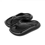 XKUN Ciabatte da Bagno Donna Pantofole da Donna Pianoppedinalomina Thick Platform Sea Flip-Flop Perizoma Sandali Estate Scarpe da Estate Soft Bathroom Pillow Slides Outdoor-Black,41-42(Fit 40-41)