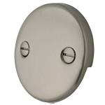 Kingston Brass DTT108 Bath Tub Overflow Plate, Satin Nickel by Kingston Brass