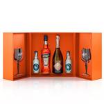 Aperol Spritz Kit: Aperol 70 cl; Prosecco Frattina 70 cl; 2 Soda Thomas Henry 20 cl; 2 Calici Aperol Spritz