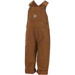 Aduoke Carhartt baby-boys Bib Overall, Carhartt Brown, 24 Months