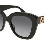 Gucci Occhiali da Sole GG0327S Black/Grey Shaded 52/20/140 donna